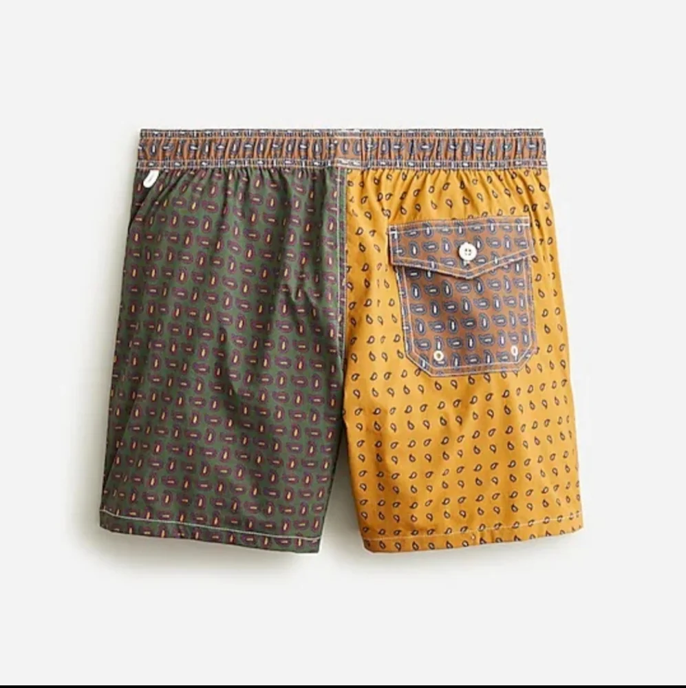 J.CREW Paisley 6 inch Swim Trunks Men's Small/Med 32-34 BNWT RETIRED $80 1 LEFT